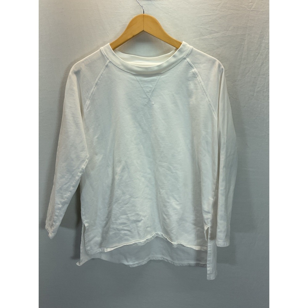 Lake Size M Crew Neck Light Fleece Tunic Top 3/4‎ Sleeve Casual Beach Coast